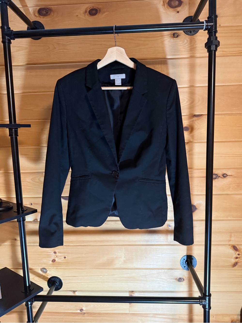 H&M Black Single-Button Blazer